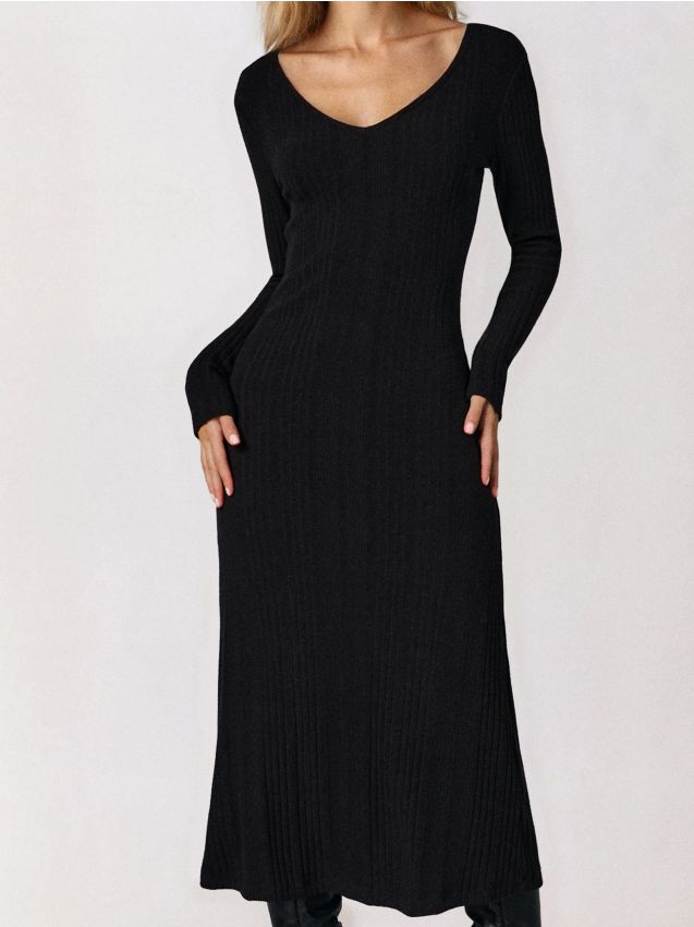 Sinsay - Rochie maxi - negru