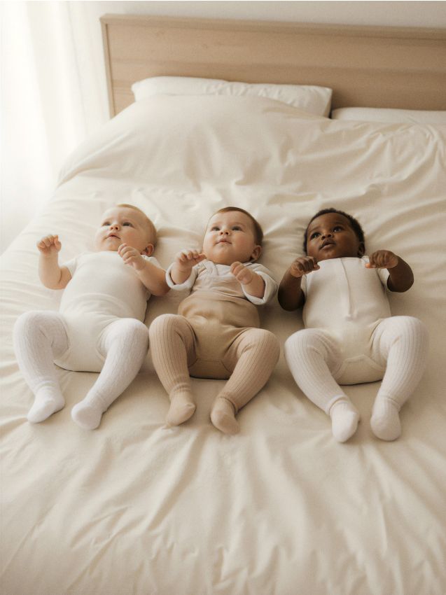 Sinsay - Dojčenské pančuchy – balenie 3 kusy - telová