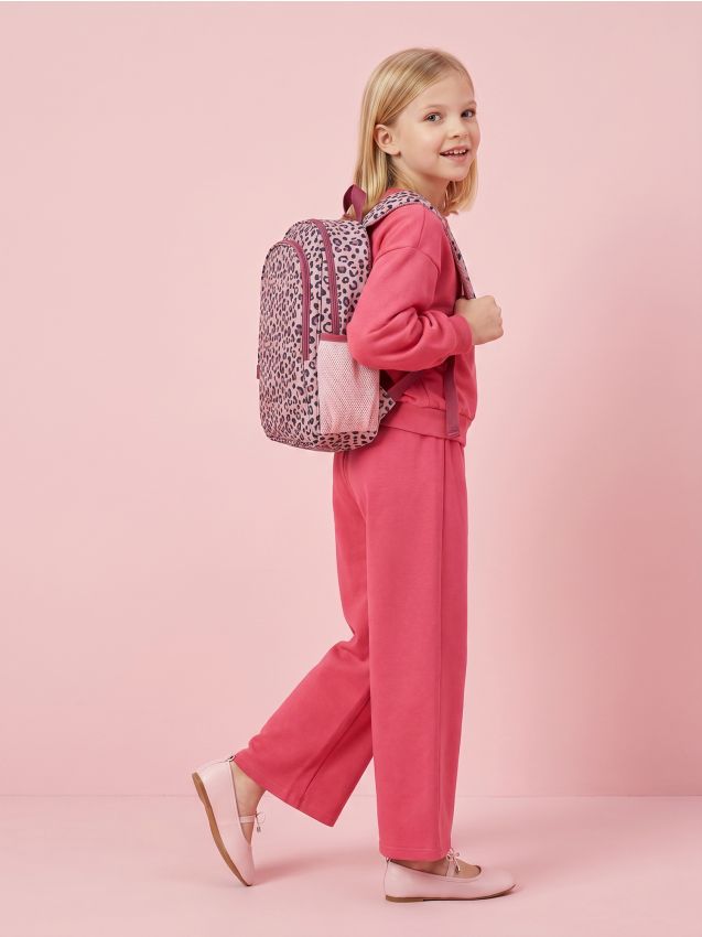 Sinsay - Set din bumbac: bluză și pantaloni - roșu