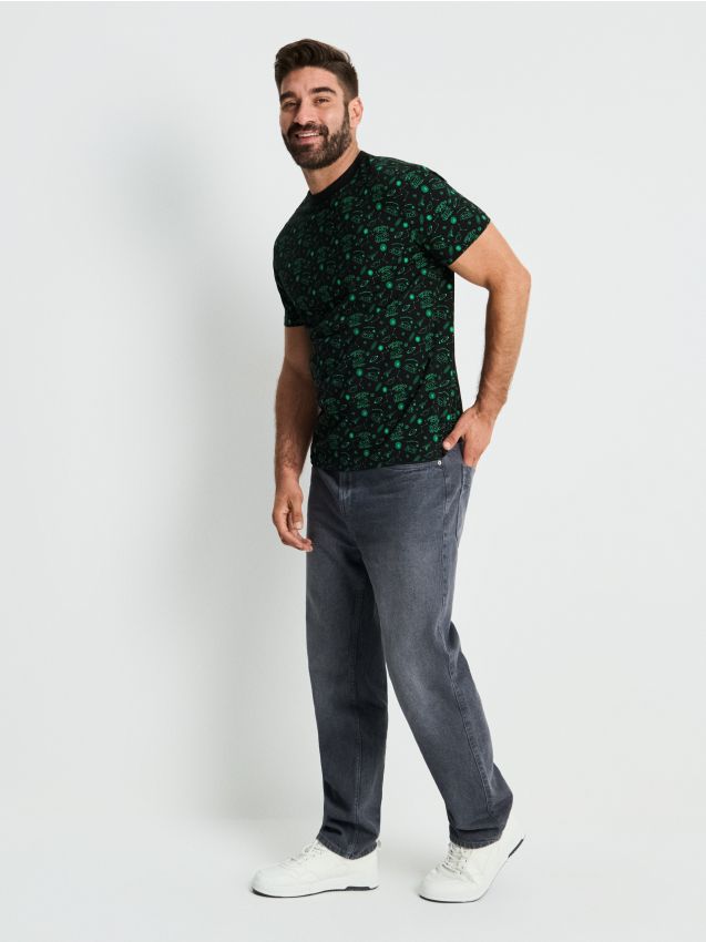 Sinsay - Tricou cu mânecă scurtă Rick & Morty - negru