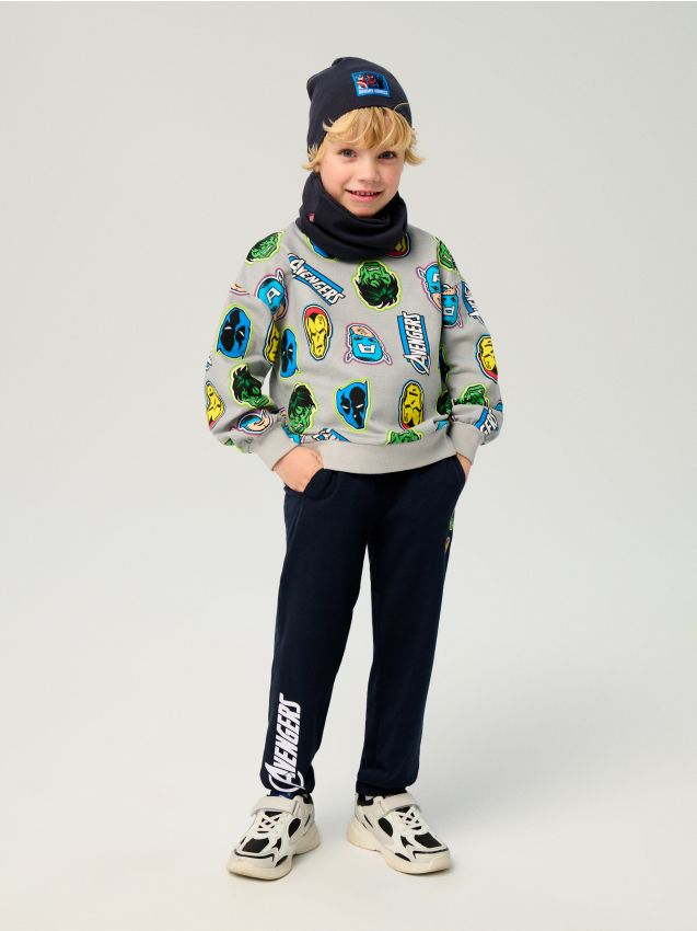 Sinsay - Bawełniany komplet dresowy Avengers - wielobarwny