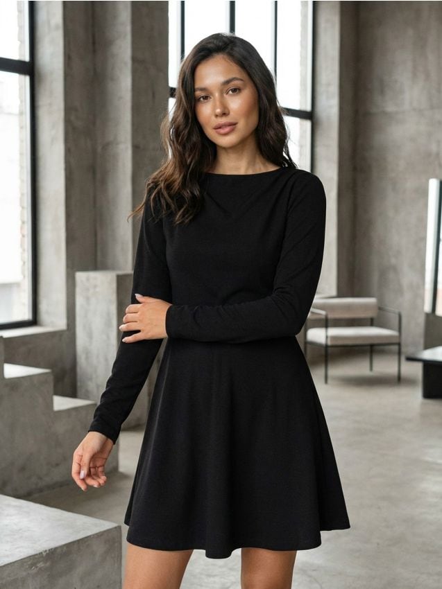 Sinsay - Vestito di felpa - nero