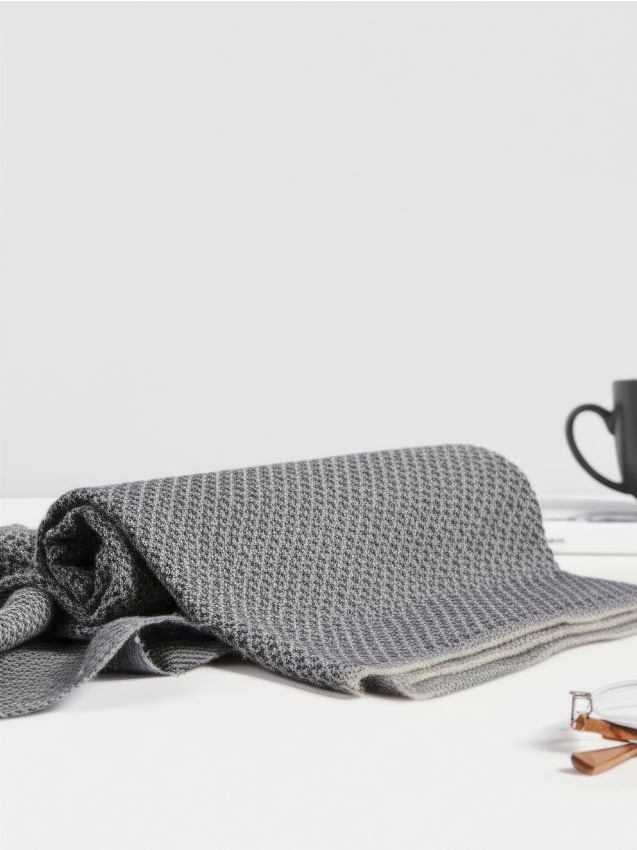 Sinsay - Deka s kohútou stopou - tmavomodrá