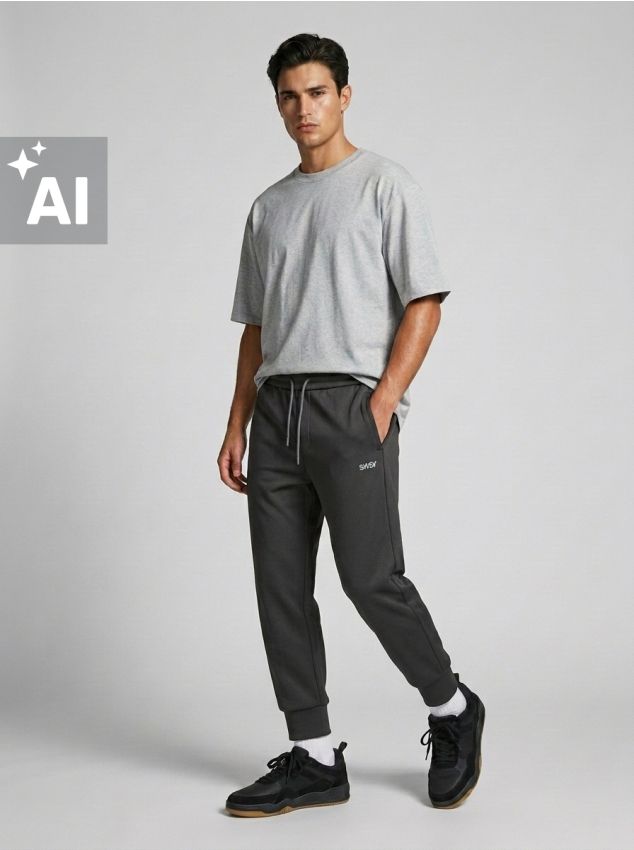 Sinsay - Pantaloni sport jogger - negru