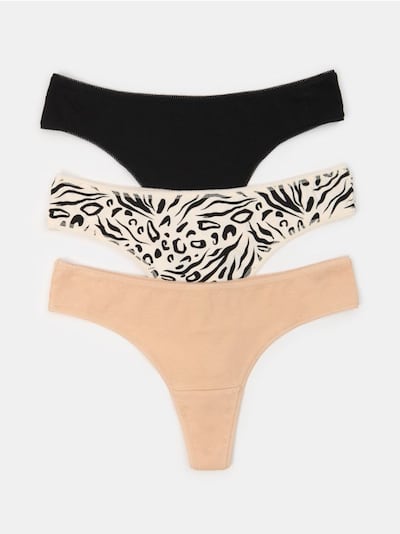 Set de 3 perechi de chiloți tanga