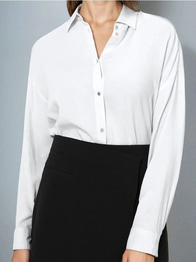 Sinsay - Cămașă oversized - crem