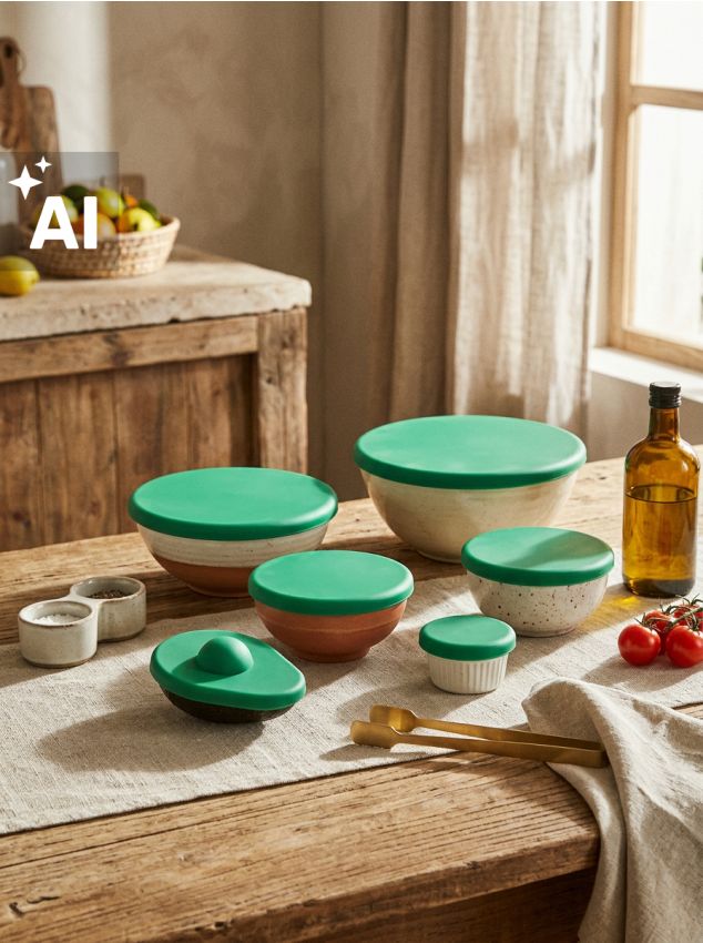 Sinsay - Set de 6 capace din silicon - verde