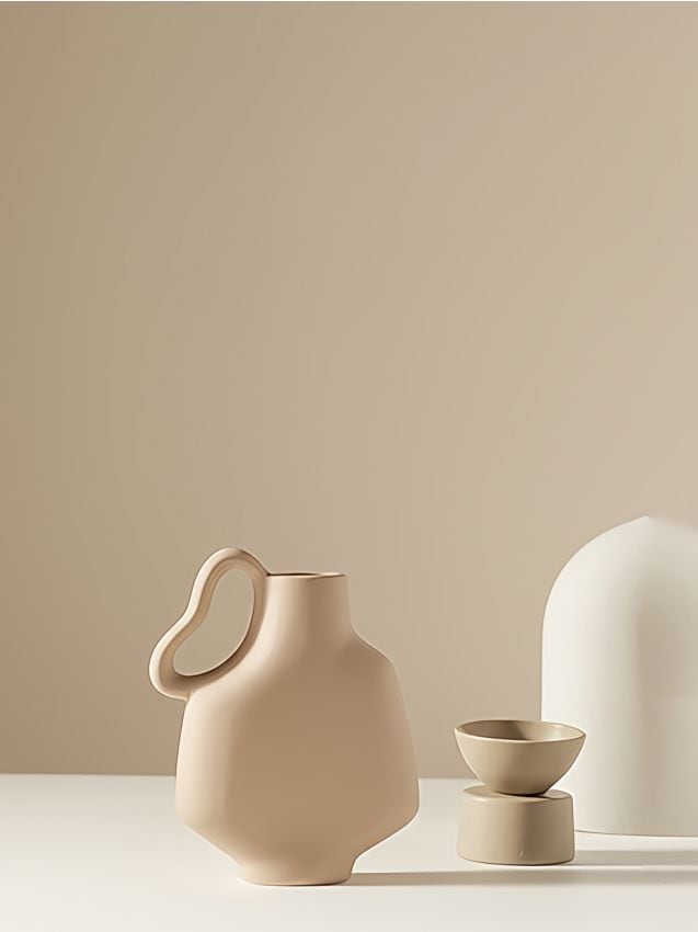 Sinsay - Váza s nepravidelným tvarom - krémová