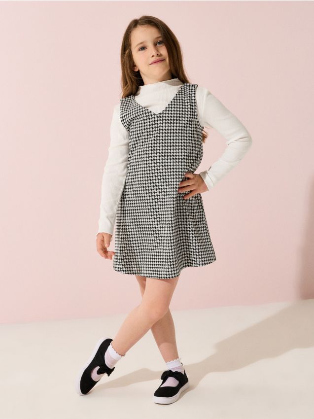 Sinsay - Set: tricou și rochie cu viscoză - multicolor