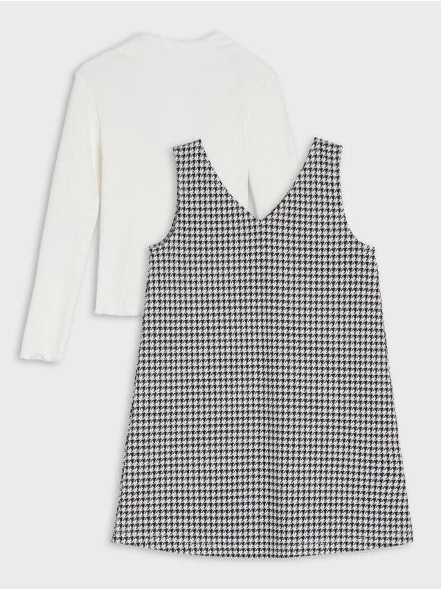 Sinsay - Set: tricou și rochie cu viscoză - multicolor