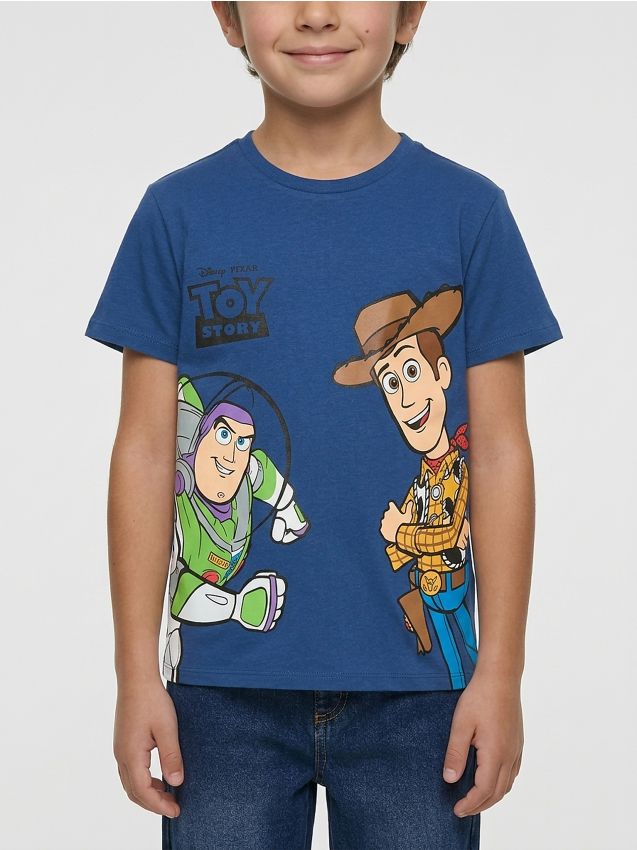 Sinsay - Tricou din bumbac cu imprimeu Toy Story - mid blue
