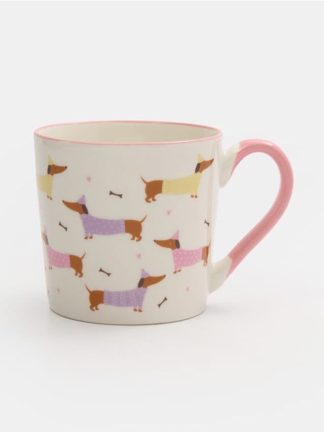 Sinsay - Hrnček s potlačou jazvečíkov - viacfarebná