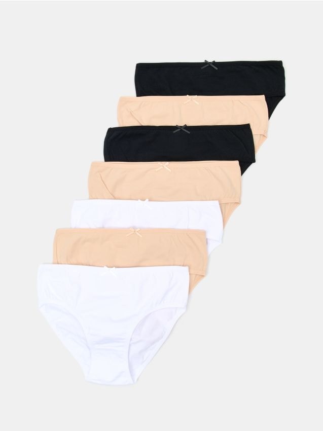 Sinsay - Set de 7 chiloți tip figi din bumbac - multicolor