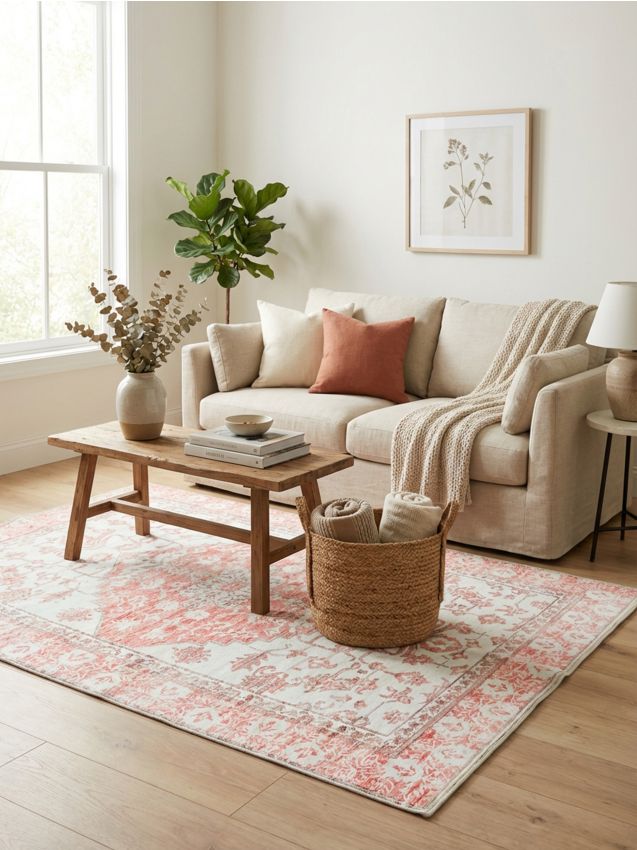 Sinsay - Covor cu model oriental decorativ - galben