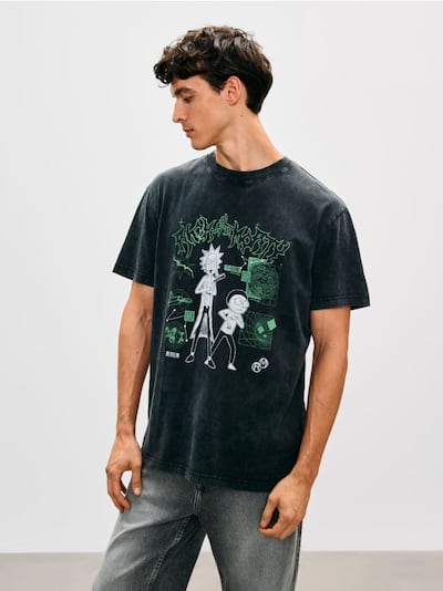 Бавовняна футболка comfort Rick & Morty