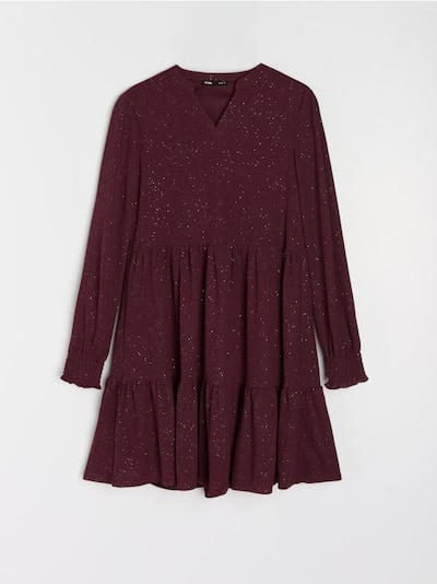 Μίνι φόρεμα με εφέ επιπέδων