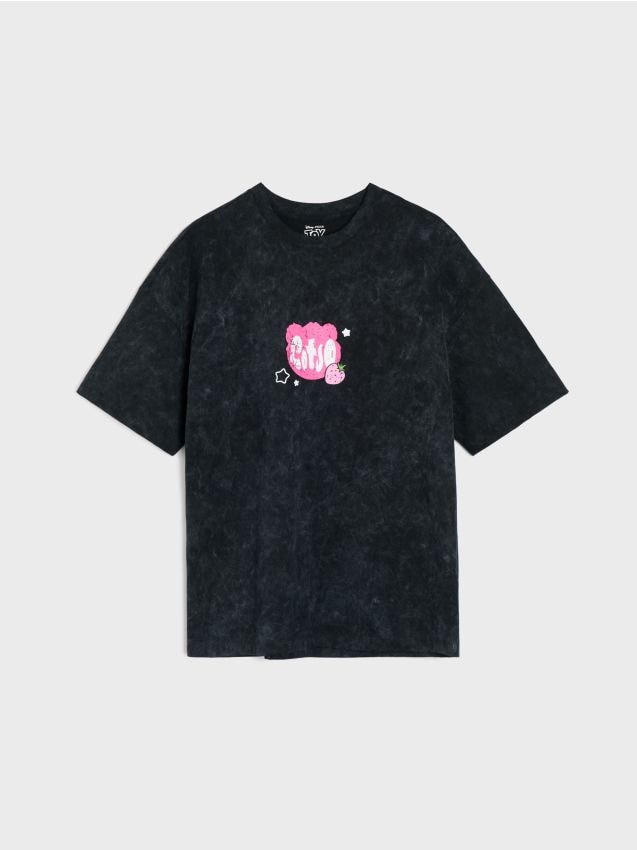 Sinsay - Tricou din bumbac cu imprimeu pe spate Lotso - multicolor