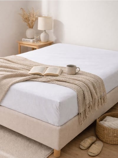 Bombažna posteljnina z gumico