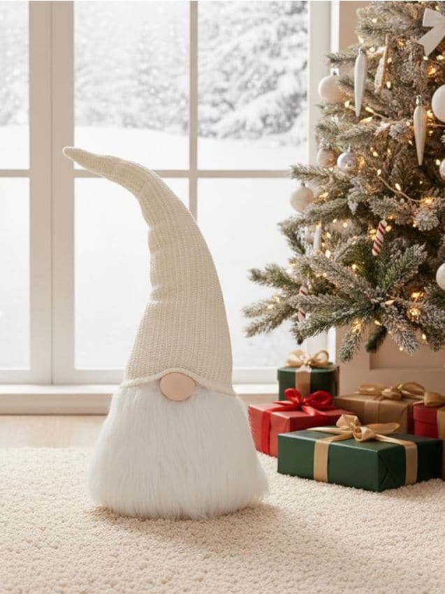 Sinsay - Vianočná dekorácia v tvare škriatka - biela