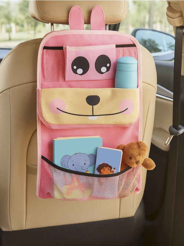 Sinsay - Organizator pentru scaun auto cu buzunare - roz