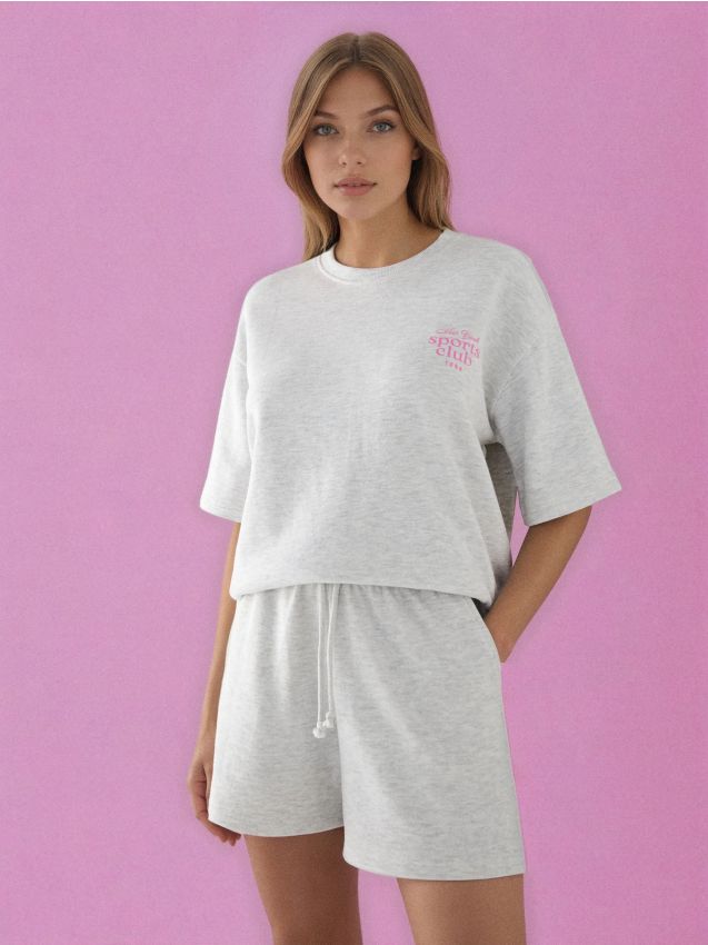 Sinsay - Bawełniane szorty dresowe - Inny