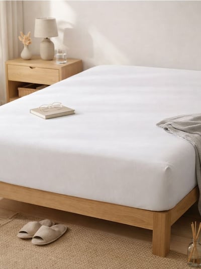 Bawełniane prześcieradło z gumką