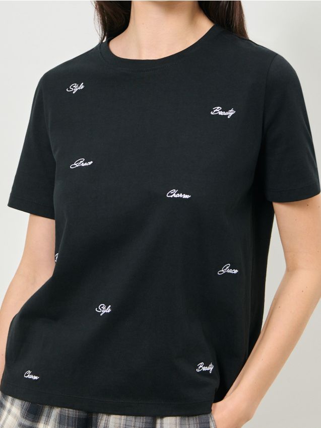 Sinsay - Tričko - čierna