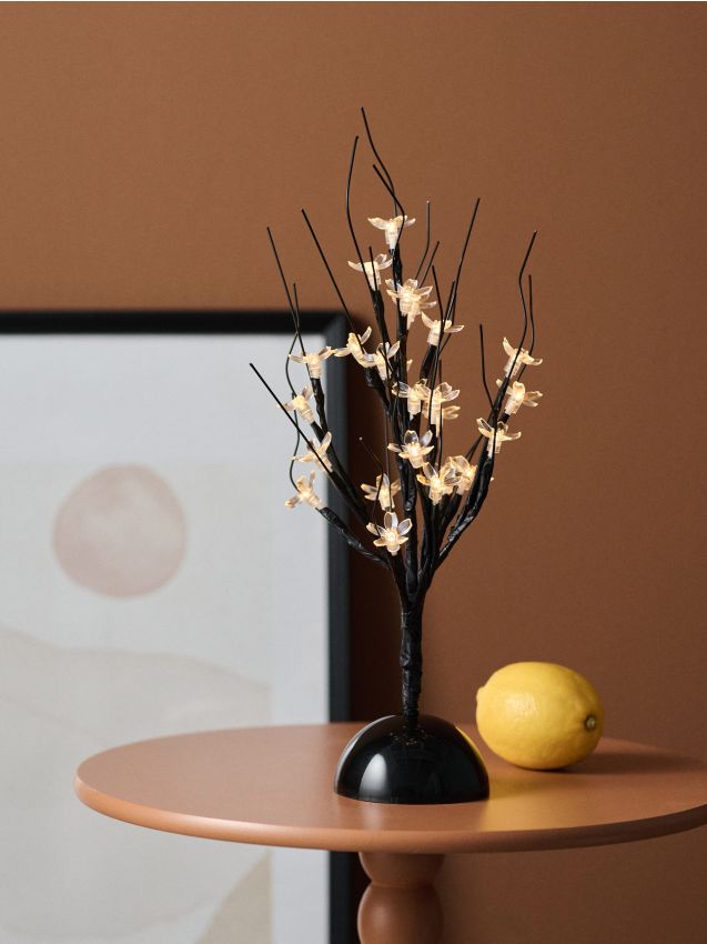 Sinsay - LED lampa v tvare stromu - čierna