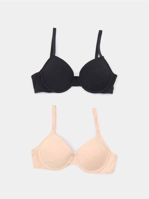 Sinsay - Sutiene din bumbac pentru fete 2 pachet - multicolor