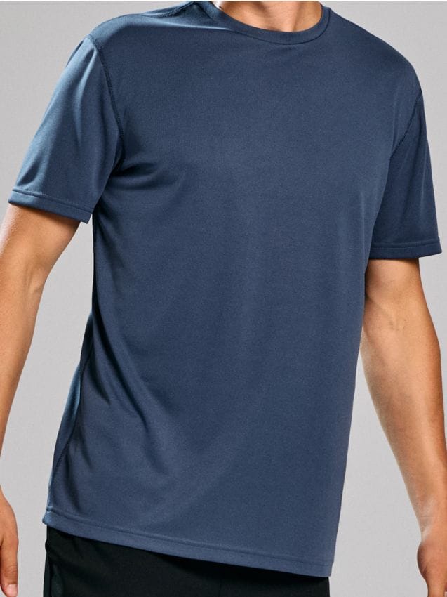 Sinsay - Tricou SNSY PERFORMANCE - albastru metalizat