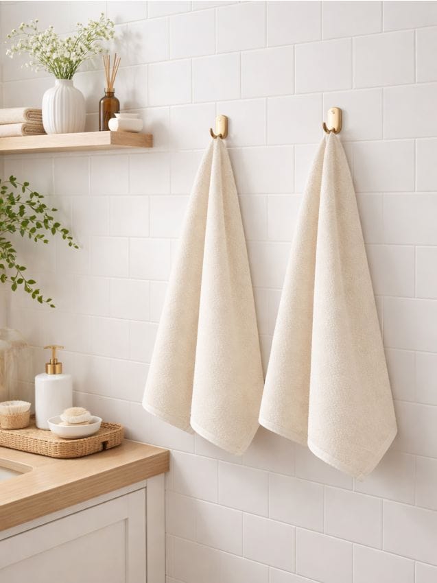 Sinsay - Prosoape din bumbac uni 2 pack - bej