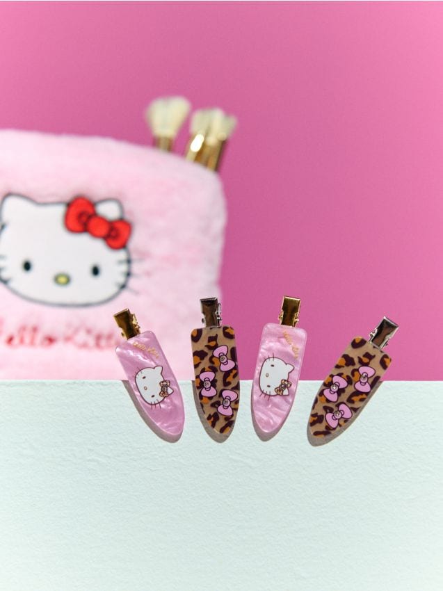 Sinsay - Agrafe de păr fără cute set 4 bucăți Hello Kitty - multicolor