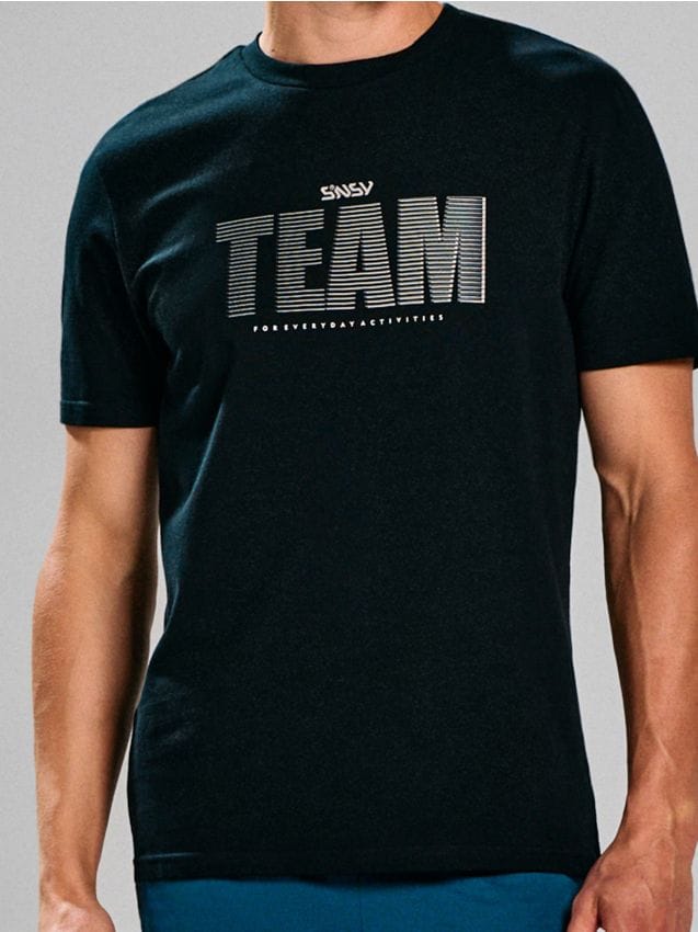 Sinsay - Tricou cu inscripție SNSY PERFORMANCE - negru