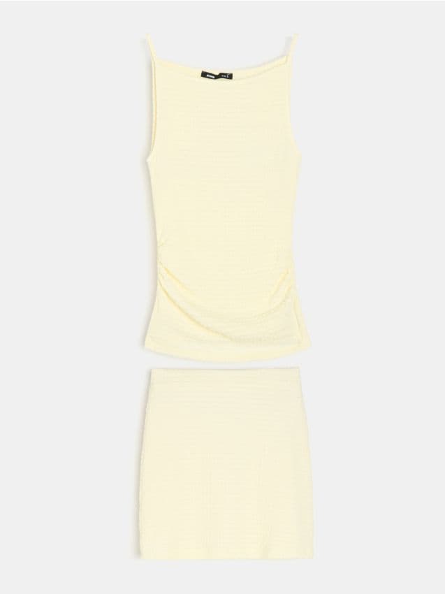 Completo: top e gonna - giallo chiaro