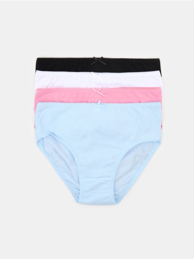 Sinsay - Set de 4 chiloți din bumbac tip slip - multicolor