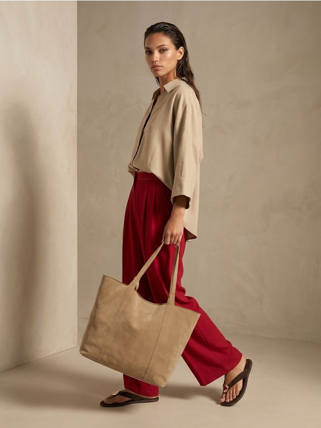 Sinsay - Pantaloni wide leg cu viscoză - mov