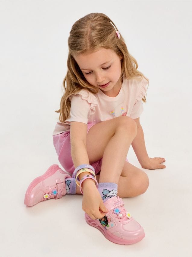 Sinsay - Sneakers cu talpă LED luminoasă Gabbys Dollhouse - roz