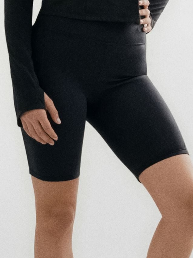 Sinsay - Pantaloni scurți biker - negru