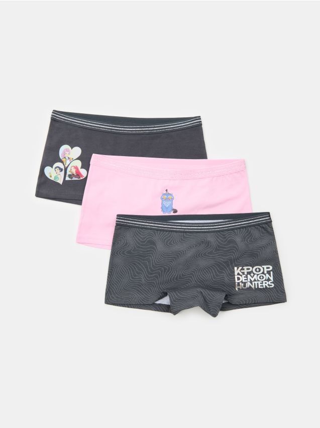Sinsay - Boxeri din bumbac K-Pop Demon Hunters 3 pack - multicolor