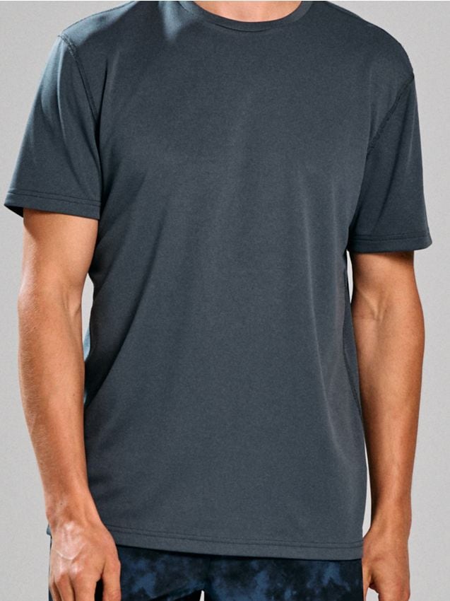 Sinsay - Tricou cu mânecă scurtă - negru-antracit