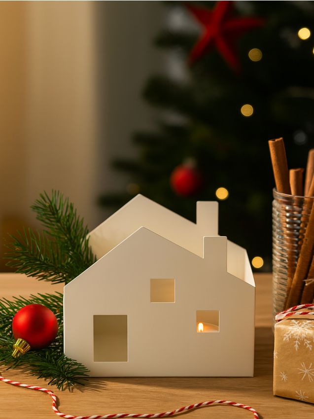 Sinsay - Svietnik v tvare domčeka - biela