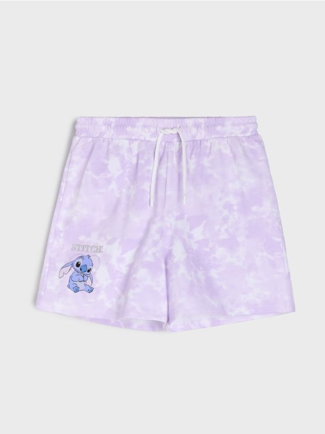 Sinsay - Pantaloni scurți cu imprimeu Stitch - multicolor