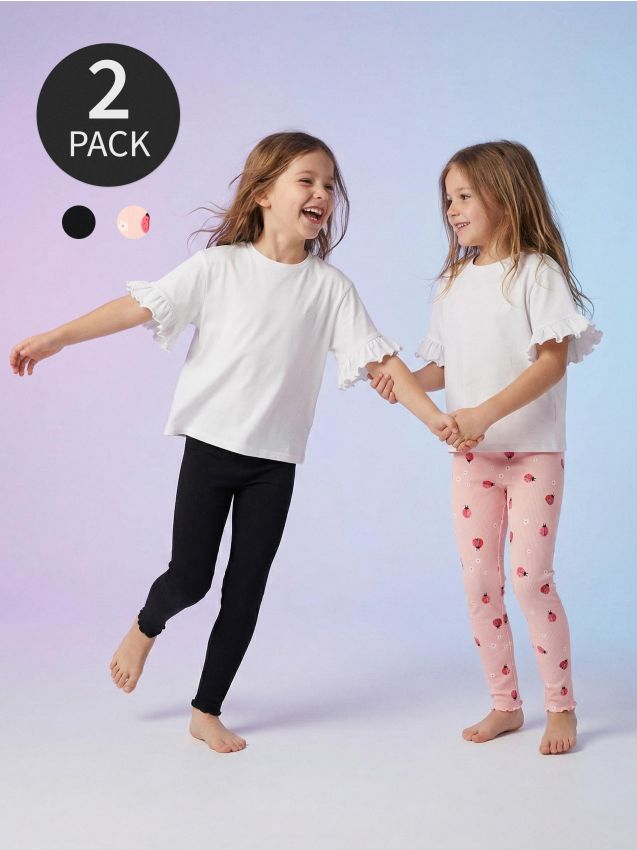 Sinsay - Set 2 colanți din bumbac - multicolor