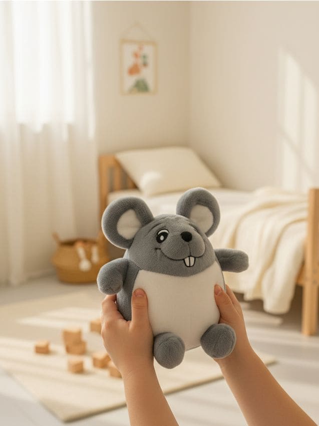 Sinsay - Plyšová hračka myš - tmavosivá