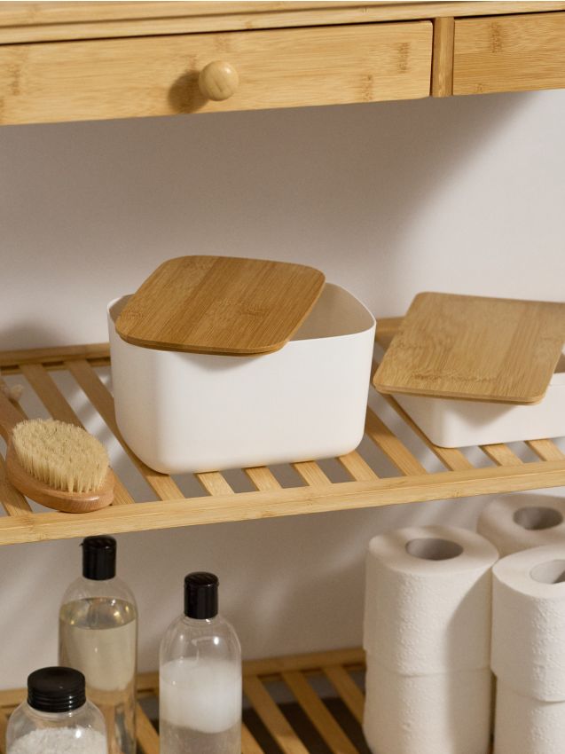 Sinsay - Cutie de depozitare cu capac - alb