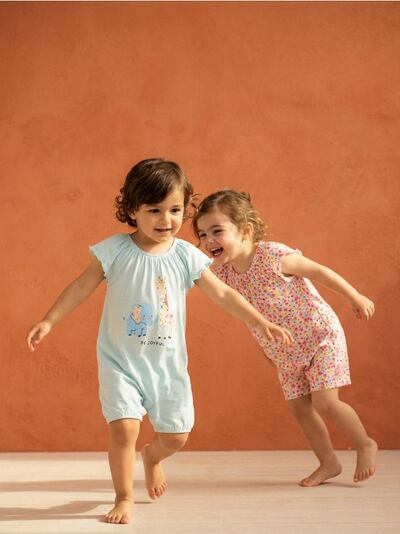 Pamut Kezeslábas Rózsa Ujjakkal 2 Csomag