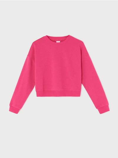 Суитшърт с обло деколте