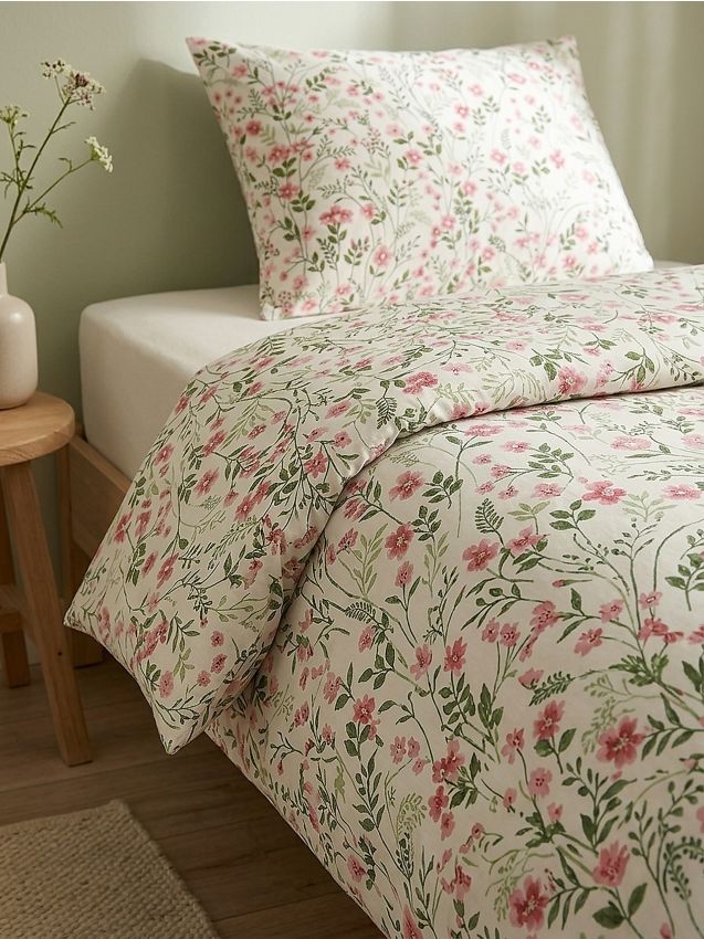 Sinsay - Set de lenjerie de pat cu motiv floral - multicolor