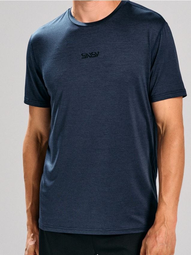 Sinsay - Tricou regular fit SNSY PERFORMANCE - bleumarin