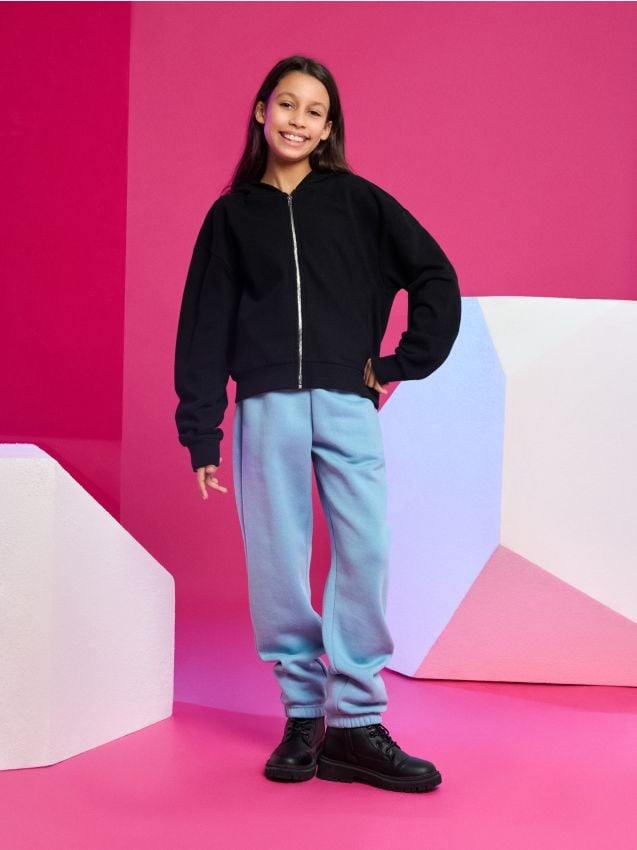 Sinsay - Pantaloni jogger - light blue